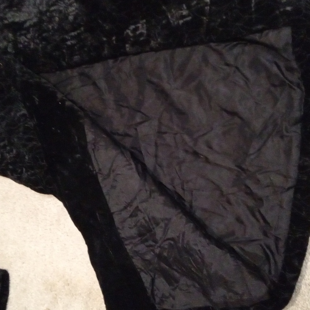 VINTAGE Katharyn Dianos Velvet Coat M - Picture 12 of 12